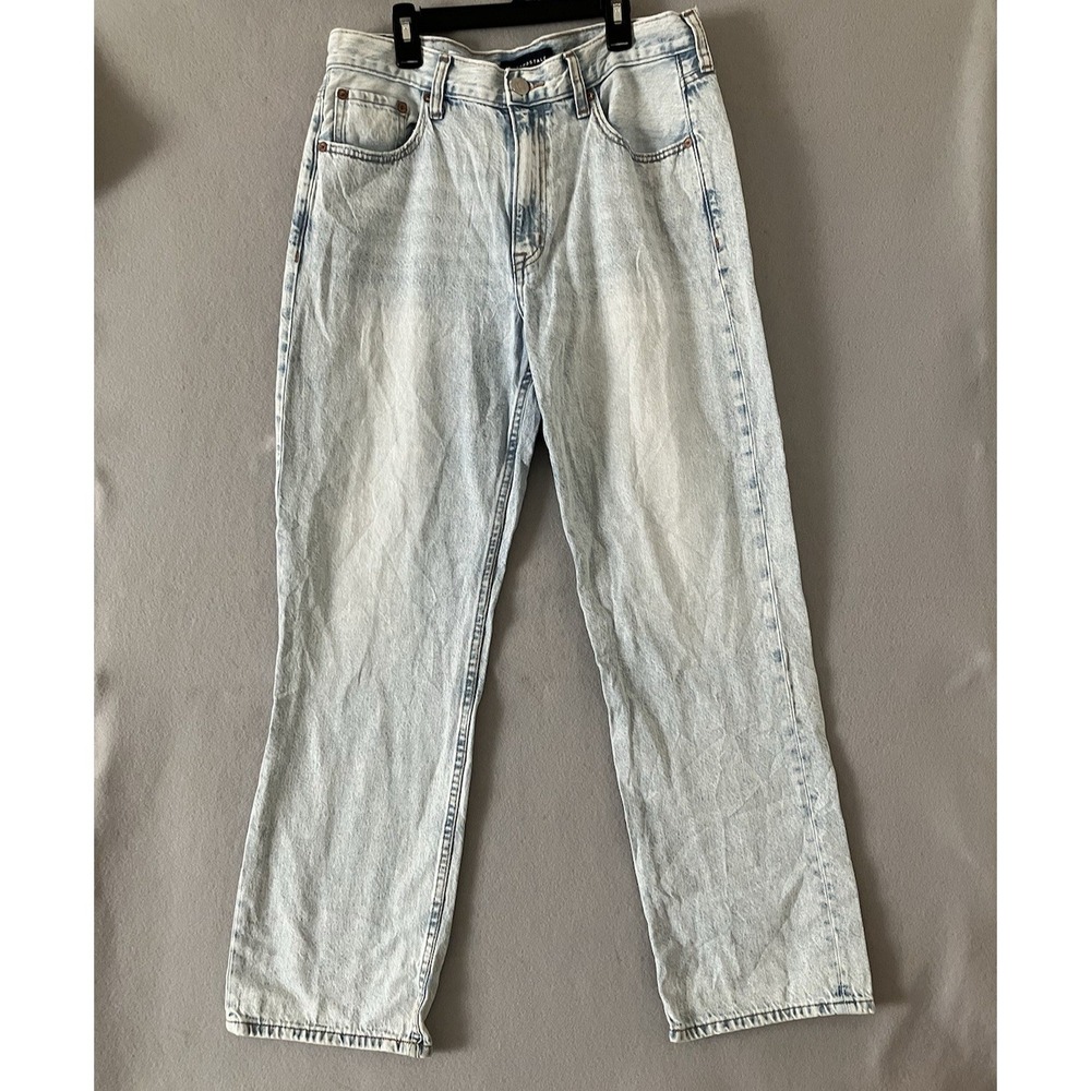 Aeropostale High Rise Baggy Jeans Women's Size 10 Light Wash 90's Style Cotton